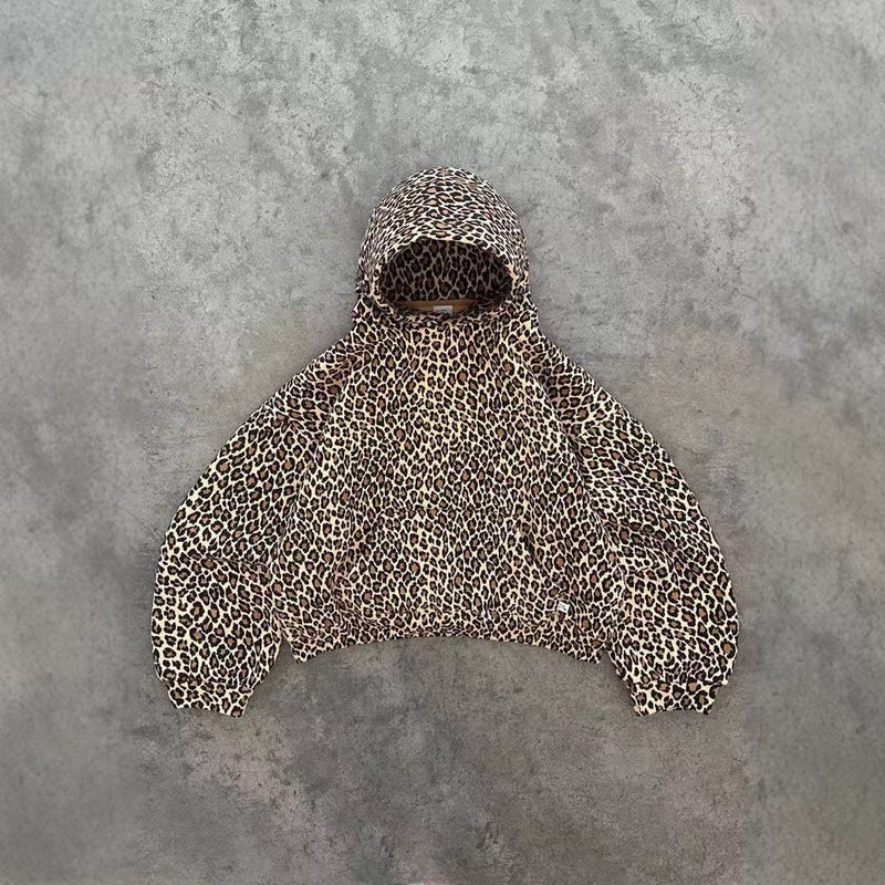 Style Fashionable Women'S Sweatshirt Round Neck Dropped Shoulder Sleeves Branch Leopard Print 3D Digital Printing - Image 1