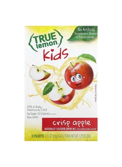 True Citrus True Citrus, True Lemon, Kids Drink Mix, Crisp Apple, 10 Packets, 0.12 oz (3.5 g) Each  - Image 1