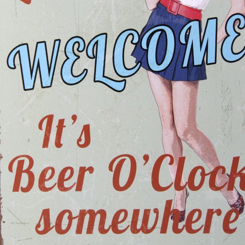 klarako 20x30cm Vintage Metal Tin Wall Sign Plaque Poster for Cafe Bar Pub - Image 1
