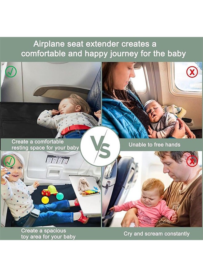 meayul Airplane Bed for Toddler, Portable Airplane Seat Child Extender Bed Travel Aircraft for Leg Rest Kids Lying Down Baby Travel Essentials Flight Sleep - Image 5