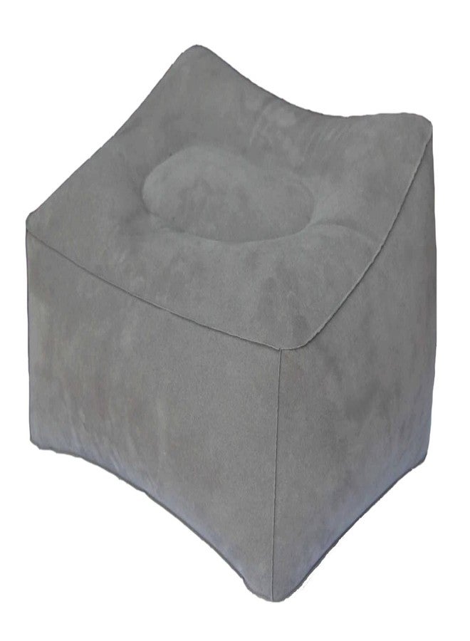 MYFON Inflatable Travel Pillow, Inflatable Travel Foot Rest Pillow, Leg Rest Pillow for Cars, Home, Office, Trains, Airplane, Grey - Image 1