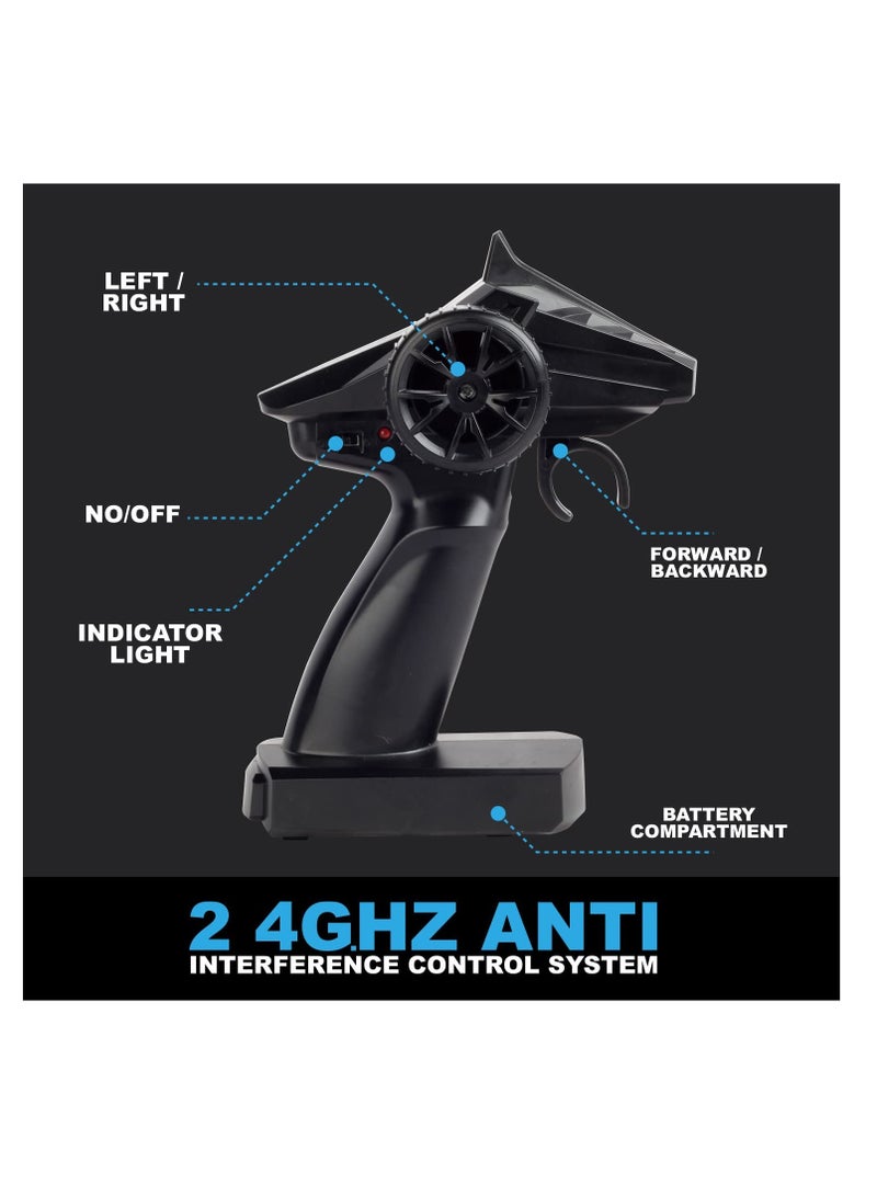 Barakah Loozix RC Racing Car, 1:20 Scale 2.4GHZ Remote Control 20KM/H High Speed Racing RC Truck Electric Toy Vehicle with 2 Rechargeable Batteries for Boys Kids - Image 5