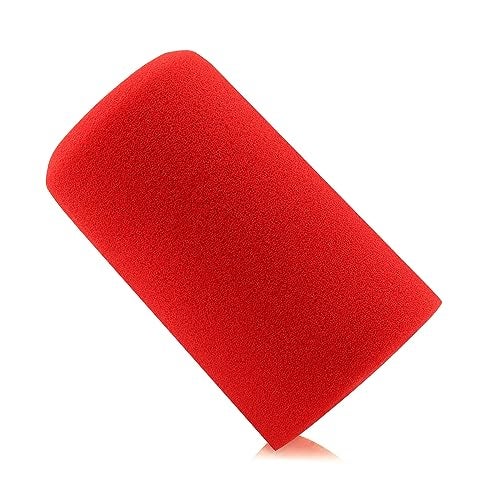 LEFXMOPHY SM7B Windscreen for Shure SM7B SM7dB Vocal Microphone RK345 Replacement Pop filter, Noise-cancellation Windsock Cover Red Foam Cover - Image 1