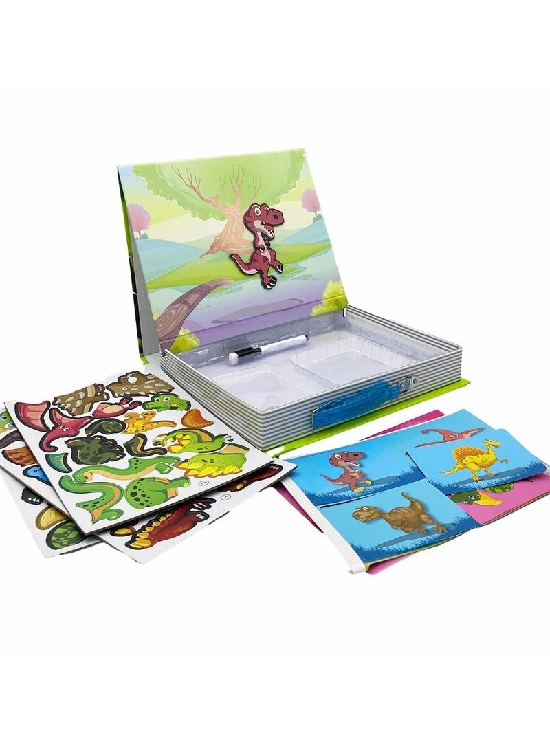 Dinosaur Puzzle Box – 46 Magnetic Pieces | Fun Educational Toy for Kids  - Image 2