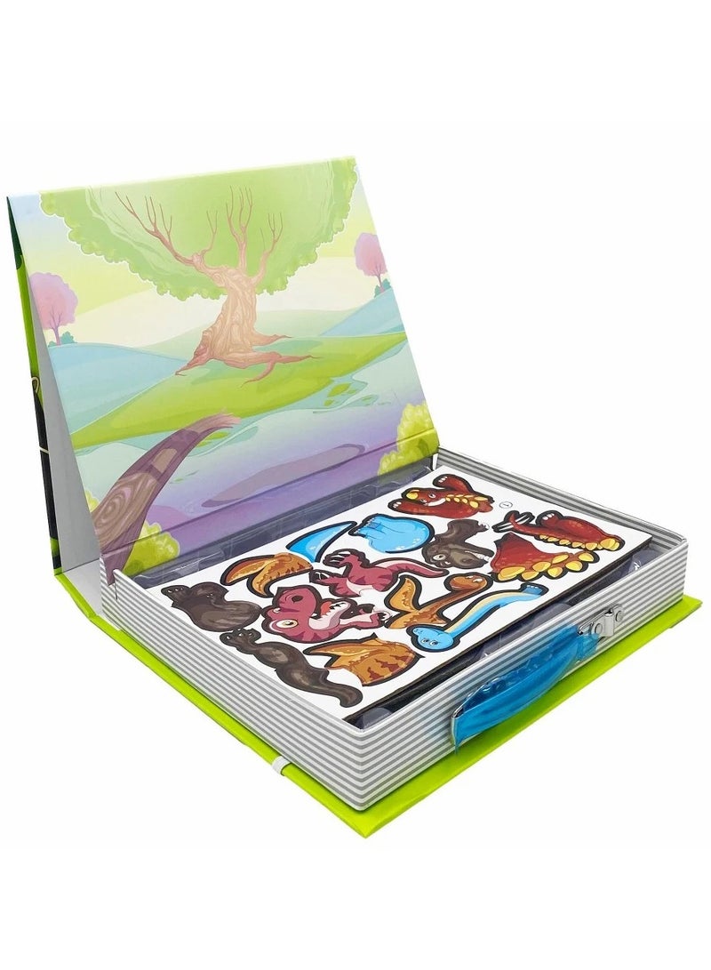 Dinosaur Puzzle Box – 46 Magnetic Pieces | Fun Educational Toy for Kids  - Image 4