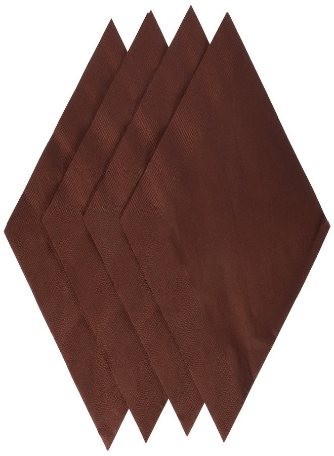 Amscan Chocolate Brown 2-Ply Dinner Napkins | Pack of 20 | Party Supply - Image 1