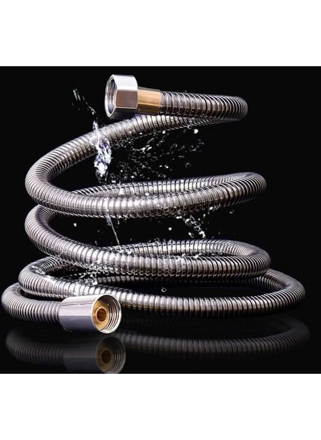 A ZONE Shattaf Pipe Muslim Shower Hose Pipe For Toilet Handshower, Stainless Steel Flexible Explosion-Proof Encryption Hose (1.5 Meter)  - Image 3