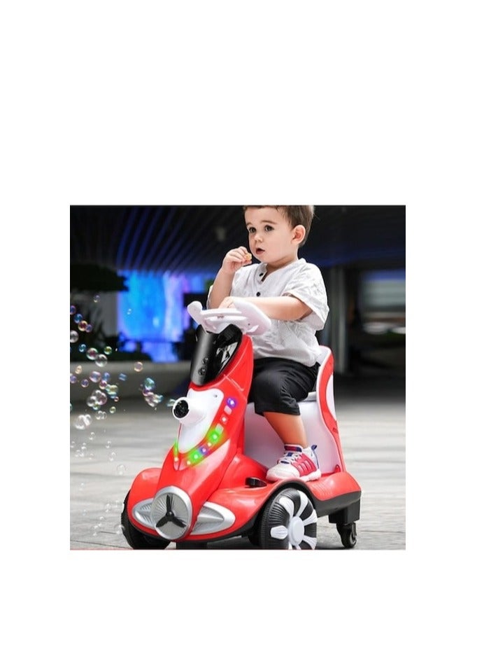 X Vision Electric Four with Wheel Kids Car,Bubble FunctionAnd 360 Degree Rotation,Cool LED Lights,Seat Belt | Safe & Comfortable  - Image 2
