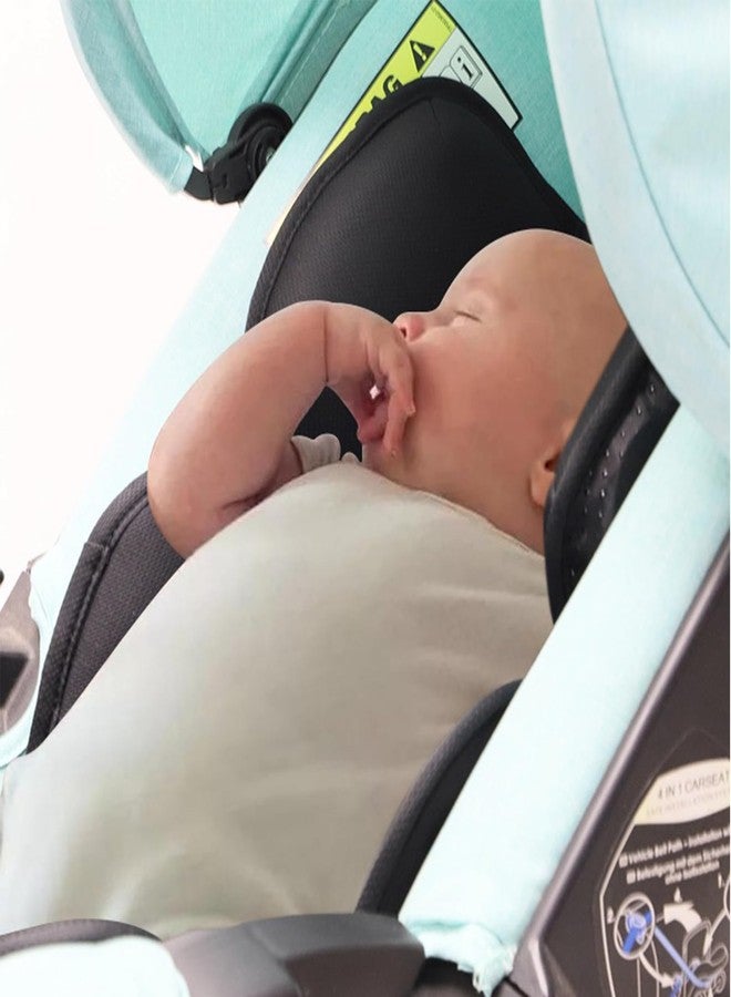 PandaEar Universal Stroller Pad, Breathable & Adjustable Car Seat Liner, Non-Slip Infant Pushchair Pad for Fits Strollers, Car Seat (Black) - Image 2