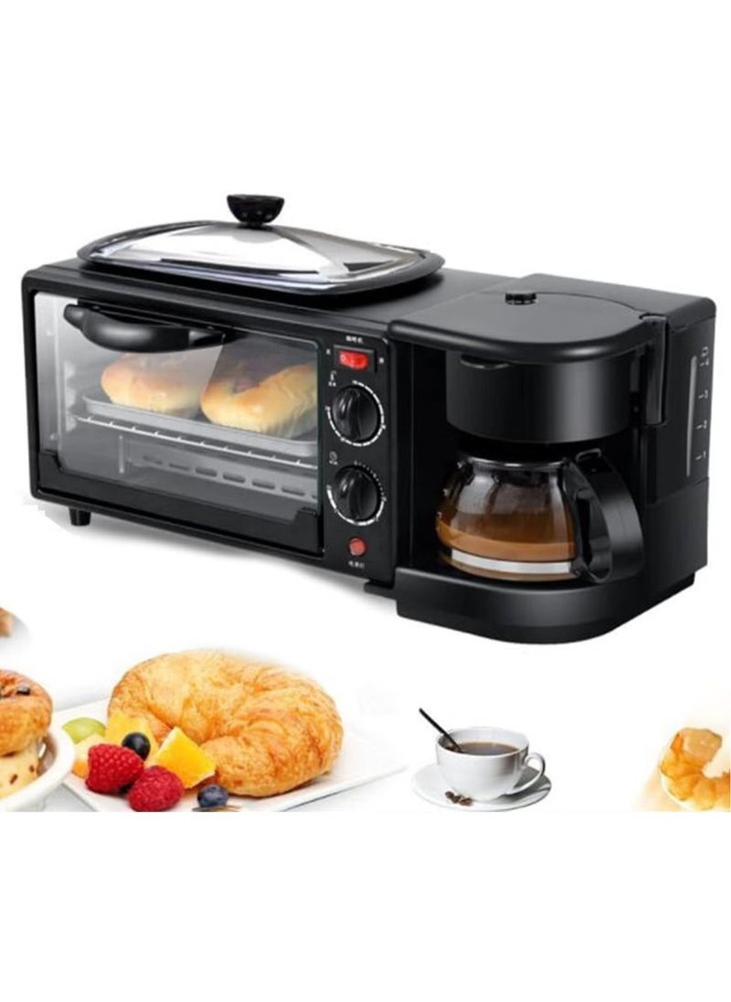 Generic - 3 in 1 Multifunctional Breakfast Preparation Set Fryer Oven and Coffee Maker - Image 1