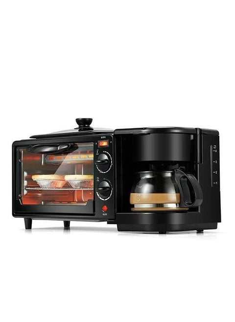 3 in 1 Multifunctional Breakfast Preparation Set Fryer Oven and Coffee Maker