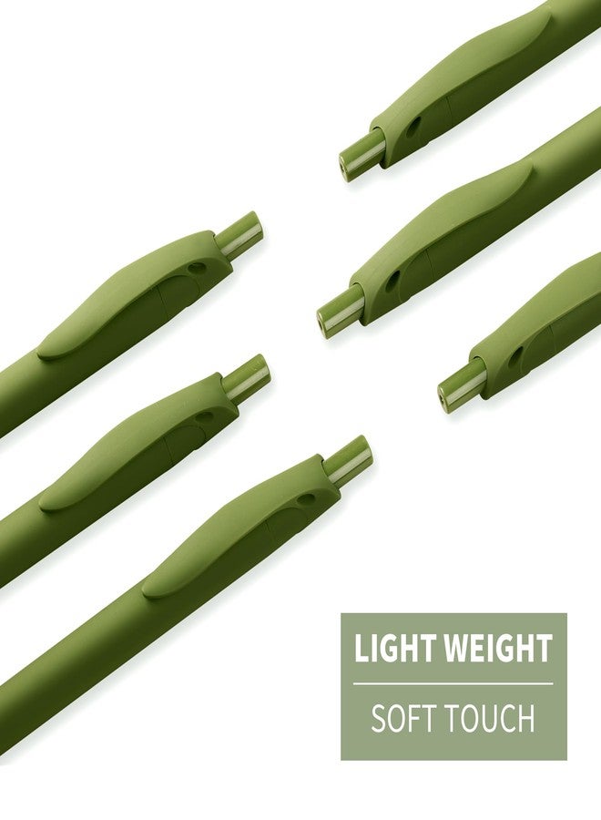 deegtran Pens Bulk, 50 Pack No Bleed Sage Green Click Pen, Wholesale Retractable Ballpoint Pens, Pens Medium Point, Smooth Ink Pen, 1.0MM Sage Green - Image 4