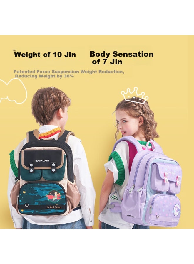 Back Care School Bag For Primary School Students, Children's Ultra-lightweight Ergonomic Backpack For Girls, Spine Protection School Bag B24-160a - Image 5
