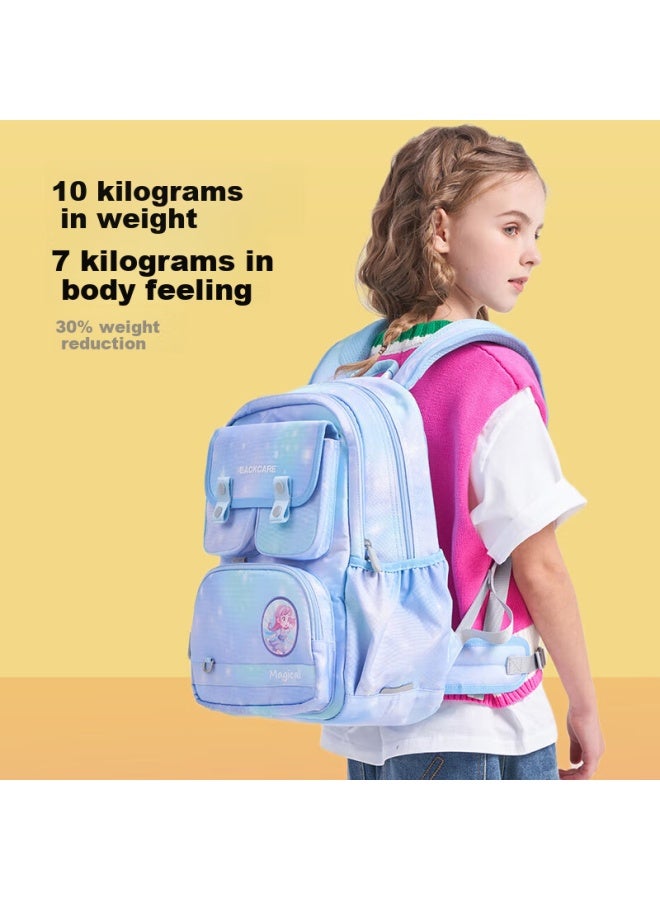 Back Care School Bag For Primary School Students, Children's Ultra-lightweight Ergonomic Backpack For Girls, Spine Protection School Bag B24-160a - Image 4