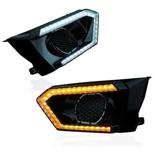 GEEGEETOP مصباح ضباب أمامي LED بتقنية Switchback باللونين الأبيض والعنبر من GEEGEETOP متوافق مع نيسان ألتيما 2019-2022 S SR SV SL بلاتينيوم - Image 1