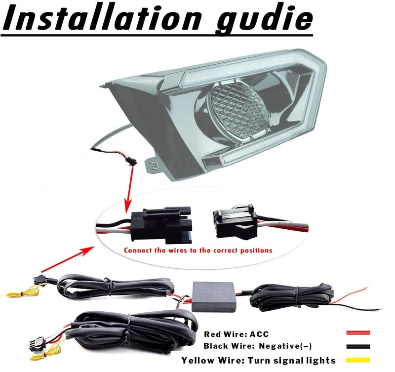 GEEGEETOP مصباح ضباب أمامي LED بتقنية Switchback باللونين الأبيض والعنبر من GEEGEETOP متوافق مع نيسان ألتيما 2019-2022 S SR SV SL بلاتينيوم - Image 2