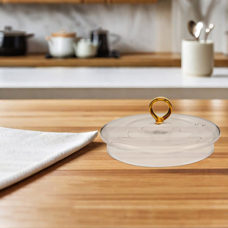 🍳 غطاء موقد مطبخ زجاج بوروسيليكات عالي مقاوم للحرارة لتعويض وعاء النودلز قطعة واحدة - Image 5