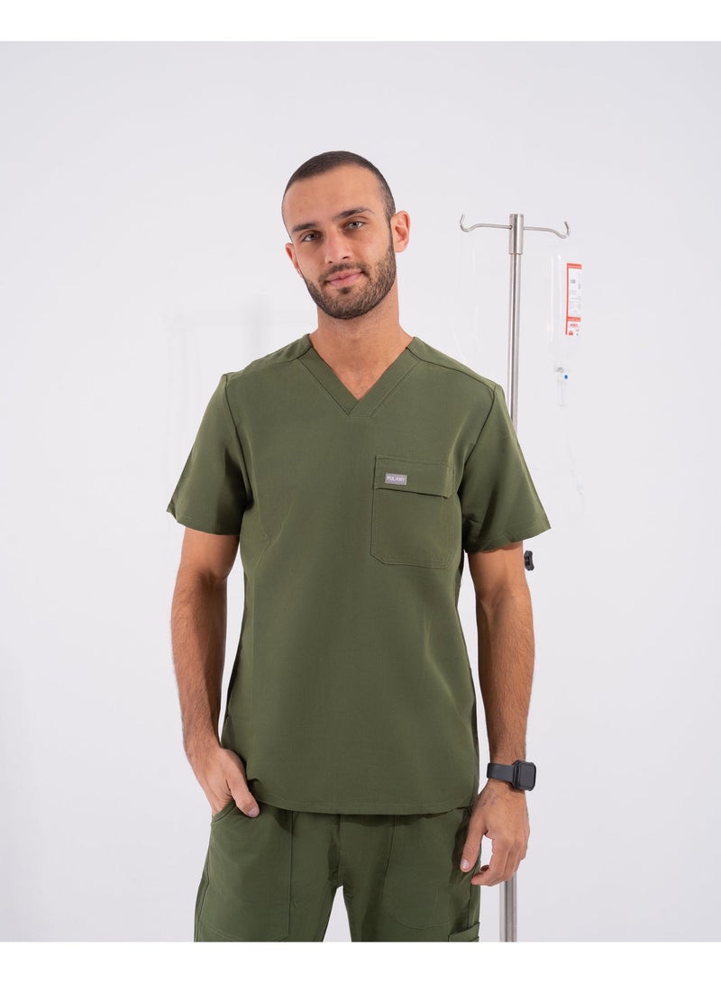 Pulary Men bronze green full scrubs - Image 3