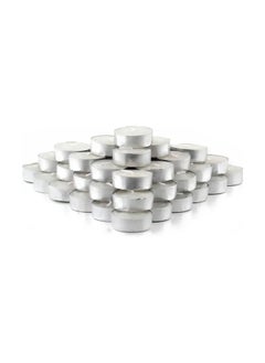 50-Piece Candle White/Silver