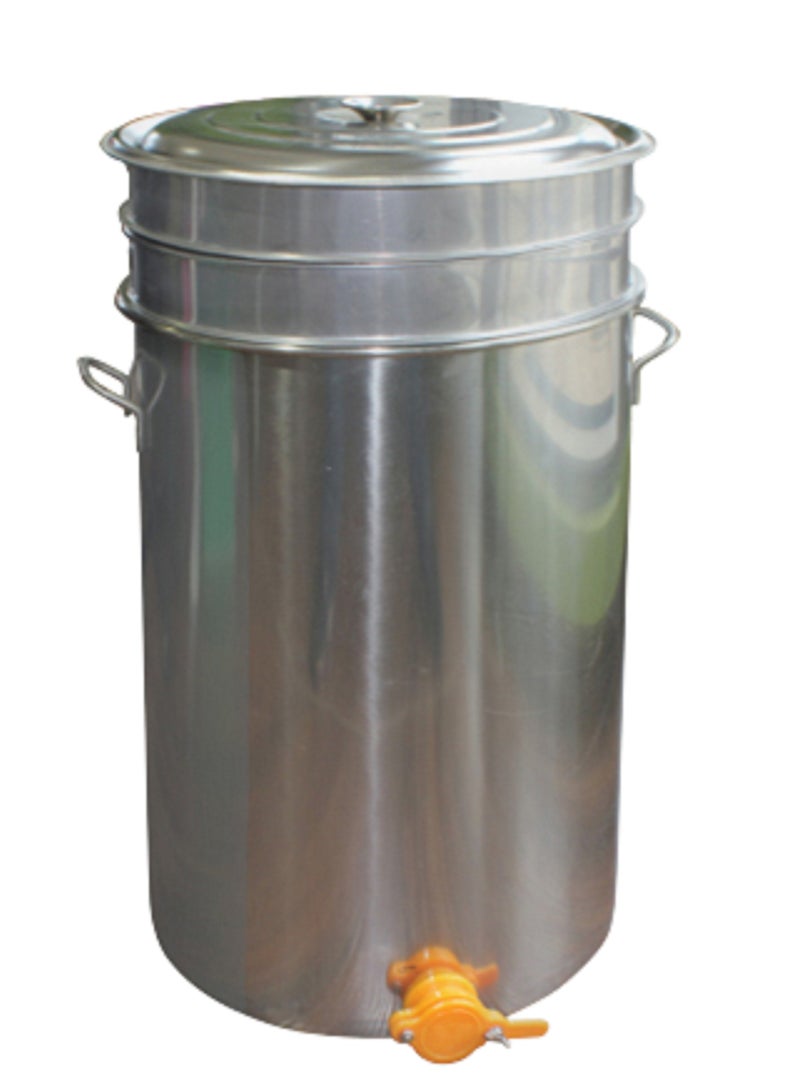 Beehive Flow-Honey 50L Tank/Steel Bucket With Gate Valve And 4 Strainer - Image 1