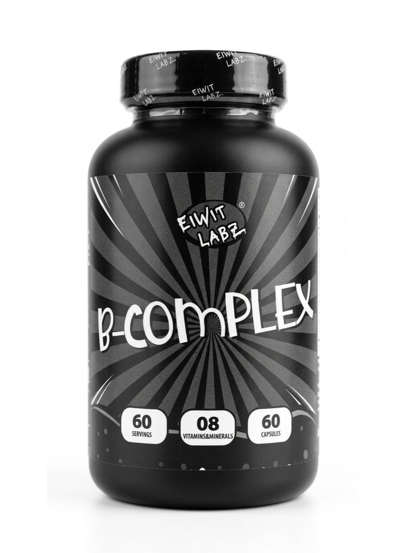 Eiwit Labz B-Complex 60 Capsules – 60 Servings Energy, Metabolism & Nervous System Support - Image 1