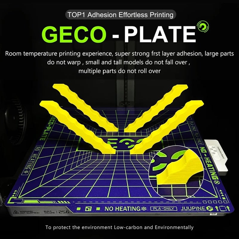 SAHVAIM PLA Geco Cold Build Plate for Bambu Lab X1C A1 P1 H2D Creality K1 Anycubic Kobra, Snapmaker U1 - Image 4