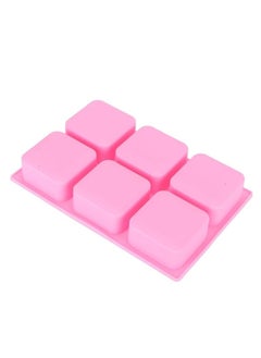 Spaceshoop Silicone Square, Soap Chocolate Making Tool, 6‑Grid Cake Mould for Baking with Water and Boil First, Easy to, Flexible for Oven Refrigerator  - Image 1