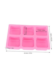 Spaceshoop Silicone Square, Soap Chocolate Making Tool, 6‑Grid Cake Mould for Baking with Water and Boil First, Easy to, Flexible for Oven Refrigerator  - Image 4