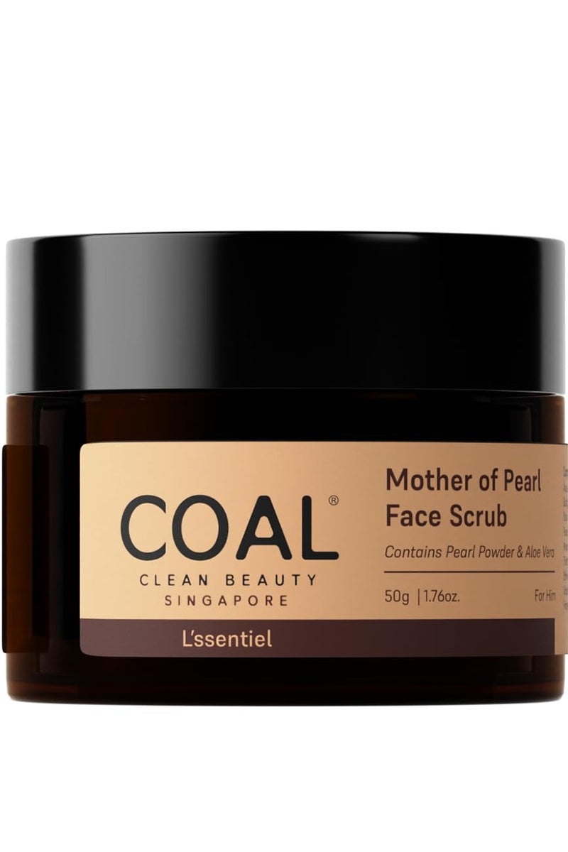 COAL CLEAN BEAUTY COAL Clean Beauty Mother of Pearl Face Scrub  50g - Image 1