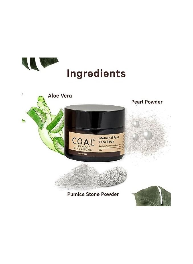COAL CLEAN BEAUTY COAL Clean Beauty Mother of Pearl Face Scrub  - Image 4