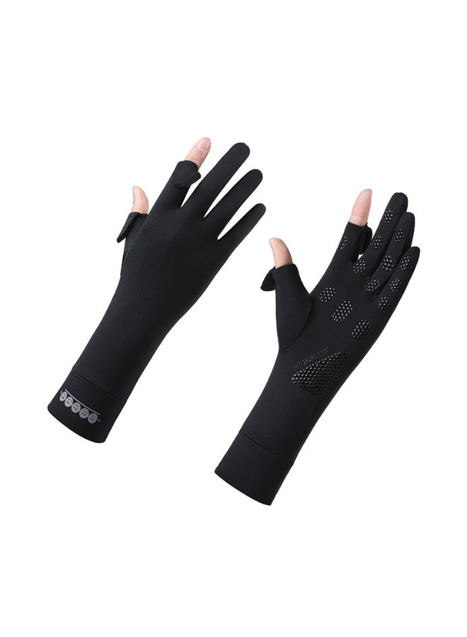 Thin Full Finger Uv Protection Gloves Driving Gloves Breathable Touchscreen Ice Silk UV Summer Gloves for Women