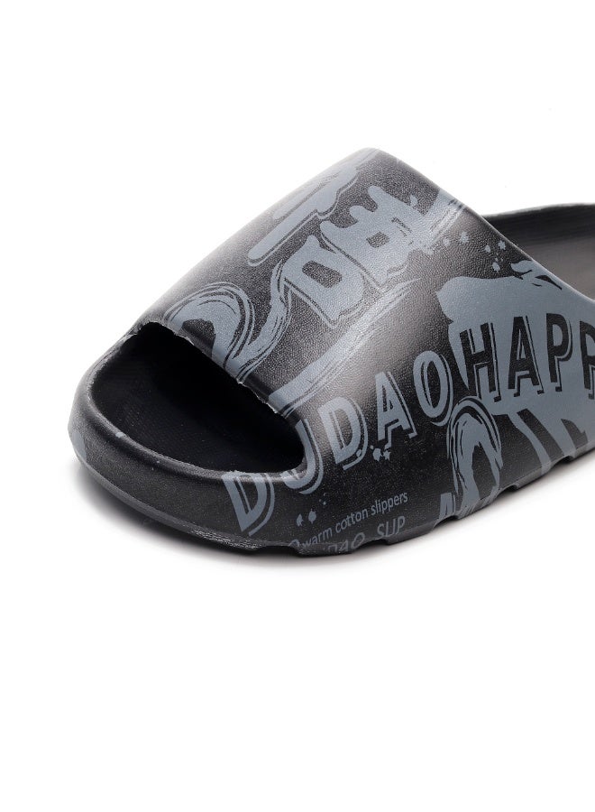 GUOLUOFEI Cloud Slides for Men, Comfort Platform Lightweight Slippers Slides, Shower House Slippers, Summer Open Toe Sandals for Indoor and Outdoor - Image 2
