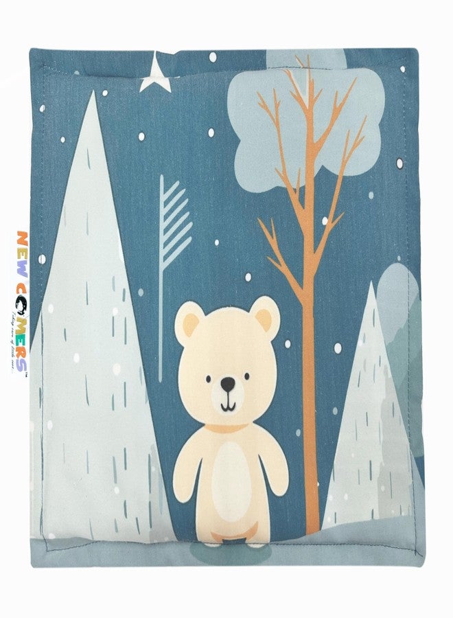 NEW COMERS® Kids Mustard Seed Pillow with Cotton Fabric, 1 to 5 Years Kids Pillows, Animal/Cartoon Prints, Rai Pillow for Sleep, Bed Set, Head Shaping, Neck Support-20 x 28 cm-252 - Image 1