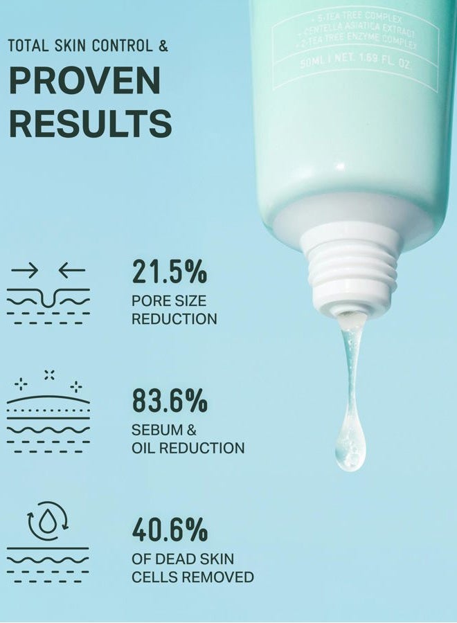 BRING GREEN Tea Tree Cica Sebum Cleaning Gel Set | Korean Blackhead Remover & Pore Minimizer with Pore Cleaner Tool | Sebum Softener for Face, Nose & Chin | Gentle Alternative to Pore Strips & Vacuums - Image 5