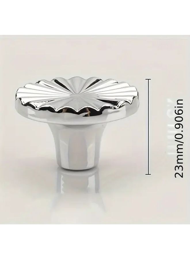 Bright Golden Round Plastic Fan Shaped Cabinet Door Handles Double Opening Drawer Pulls - Image 5