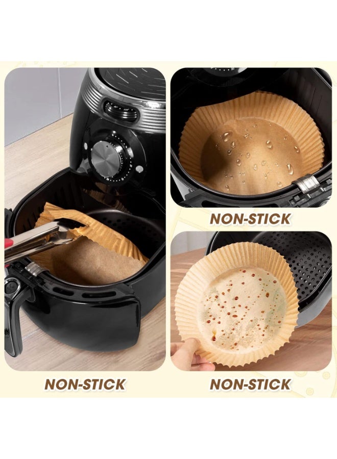Disposable Air Fryer Parchment Liners 20CM – 100PCS Non-Stick Heat Resistant Paper for Baking, Frying & Reheating - Image 5