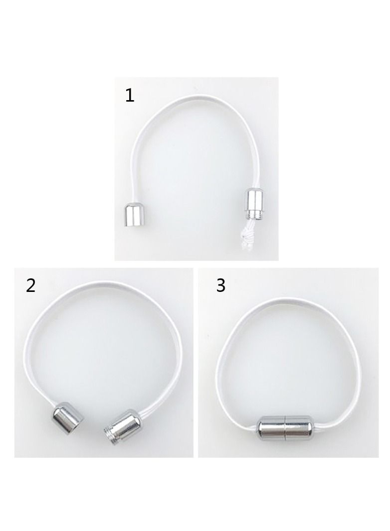 16PCS No Tie Shoelaces Tieless Elastic Laces Clasps Metal Capsule Lock Buckles - Image 2