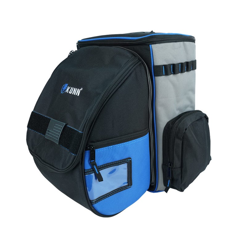 KUNN WeldingBackpack Multifunction HelmetBag Ultimate Equipment Bag with Cotton Protective Lining for Electrician Blue
