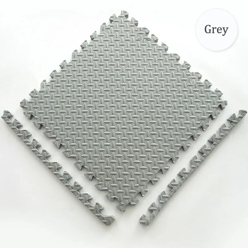 Bluejw 30*30 سم (11.8 X 11.8 بوصة)، نمط T، بلاط الفوم على شكل بانوراما للياقة البدنية، حصيرة إيفا الفوم المتشابكة لأرضيات الصالات الرياضية وحصائر لعب الأطفال - Image 1
