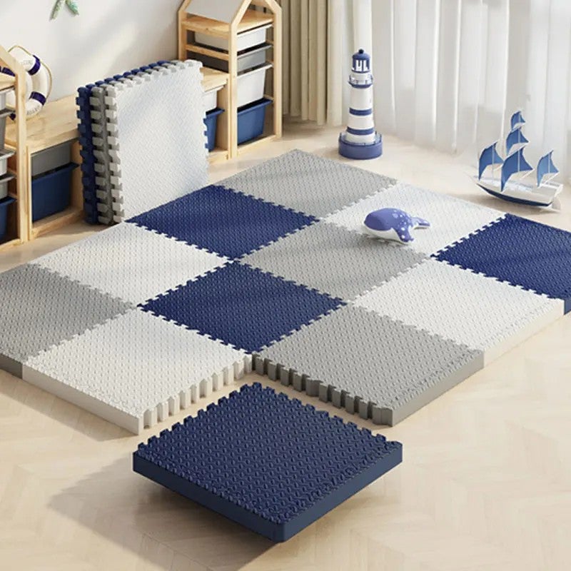 Bluejw 30*30 سم (11.8 X 11.8 بوصة)، نمط T، بلاط الفوم على شكل بانوراما للياقة البدنية، حصيرة إيفا الفوم المتشابكة لأرضيات الصالات الرياضية وحصائر لعب الأطفال - Image 2