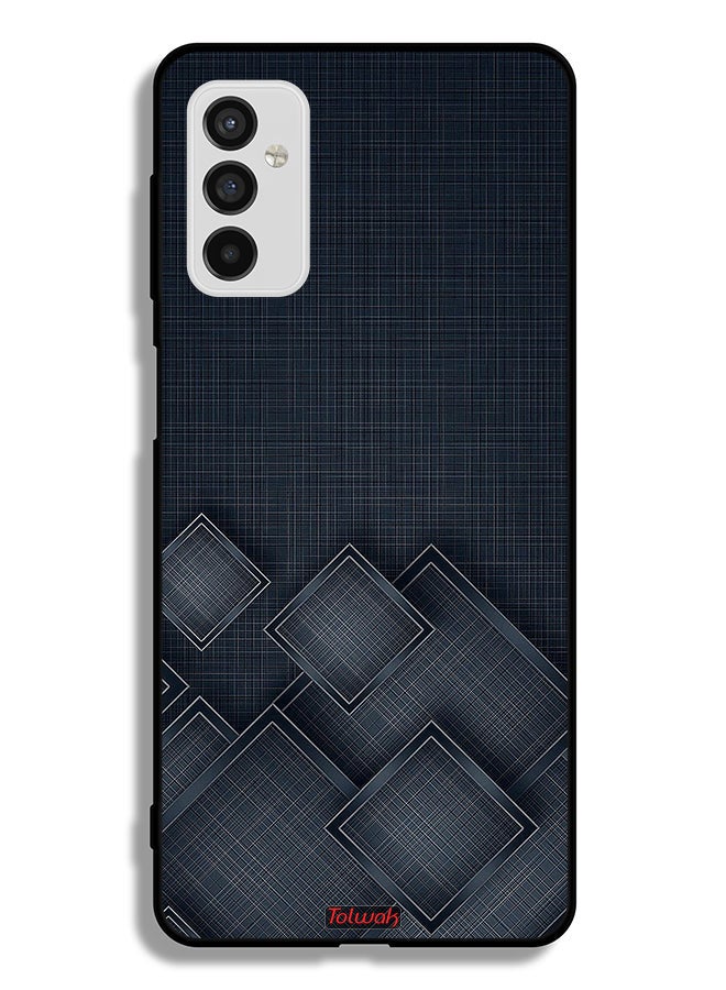 Tolwak Samsung Galaxy M52 5G Protective Case Cover Squares Pattern On Cloth - Image 2