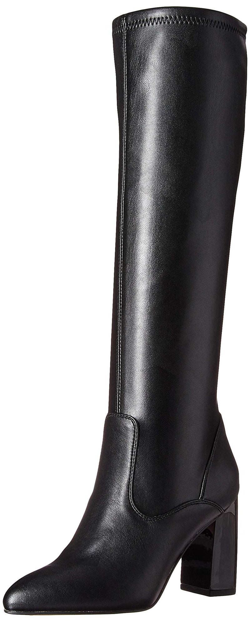 Franco Sarto Womens Katherine Pointed Toe Knee High Boots Black Stretch 6 M