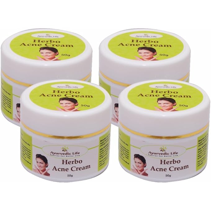 AL A&L -Ayurvedic Life Herbo Acne Cream 50g Pack of 4 - Image 1