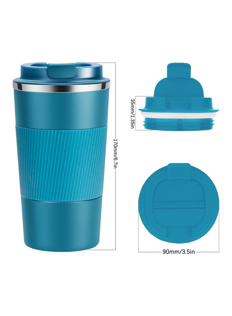 أل أيه بريشوس كوب سفر قابل لإعادة الاستخدام معزول لفنجان القهوة ، كوب قهوة حراري عازل للفراغ من الفولاذ المقاوم للصدأ للمشروبات الساخنة والباردة - Image 4