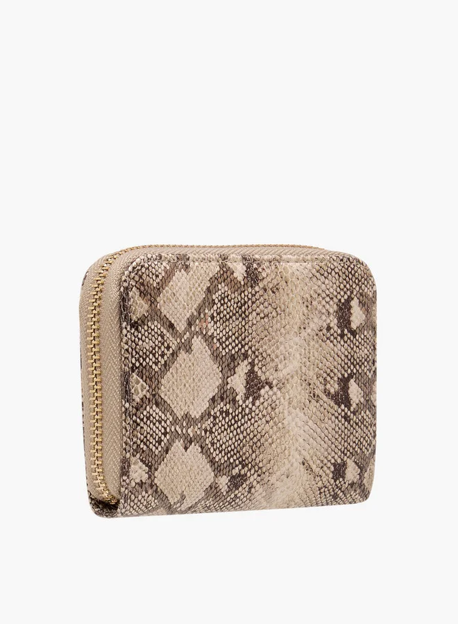 Flora Bella By Shoexpress Solid Zip Around Wallet