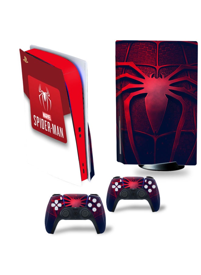 general PS5 CD-ROM Game Machine Sticker Cool Host Sticker Protective Film Marvel Theme Sticker Environmental Protection No Glue-Color:XY-PS5Disk-0147 - Image 1