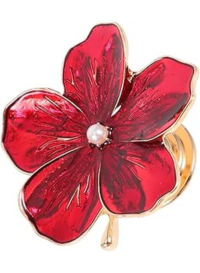 Zinc Alloy 5 Petal Flower Drawer Knob 4mm Single Hole Pull Colorful Handle For Kitchen Furniture - Image 1