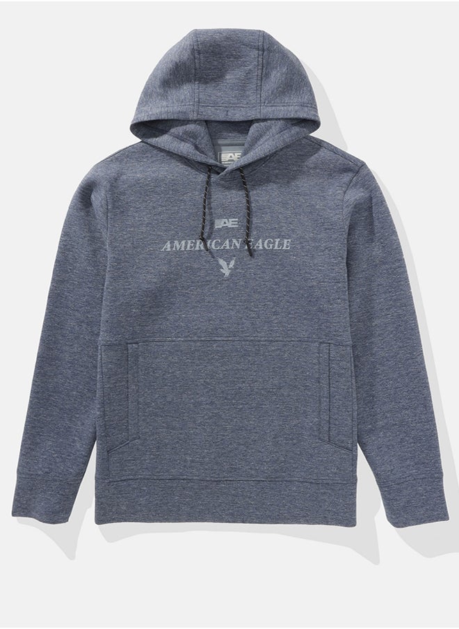 American Eagle Logo Graphic Drawstring Pullover Hoodie  - Image 4