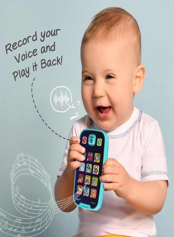 FIRSTCRY INTELLISKILLS لعبة إنتليبابي الموسيقية المميزة للأطفال الرضع (بنين وبنات) - لعبة تفاعلية مونتيسوري بـ 10 أزرار مع 36 صوتًا فريدًا وتسجيل صوتي، ألعاب موسيقية للأطفال، لعبة تعليمية مبكرة وتنمية حسية، لون أزرق - Image 3