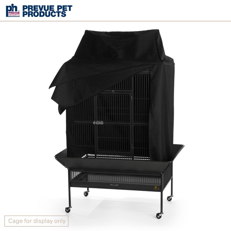 PH Prevue Hendryx Prevue Pet Products Large Bird Cage Cover - 12505 Black 36" L x 24" W x 49" H - Image 4